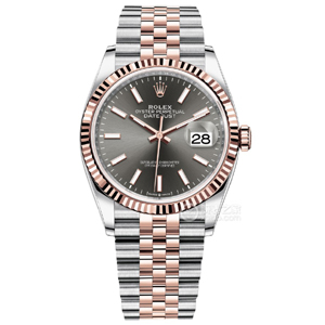 VS廠(chǎng)勞力士36m間玫深銠灰日志丹東3235機(jī)