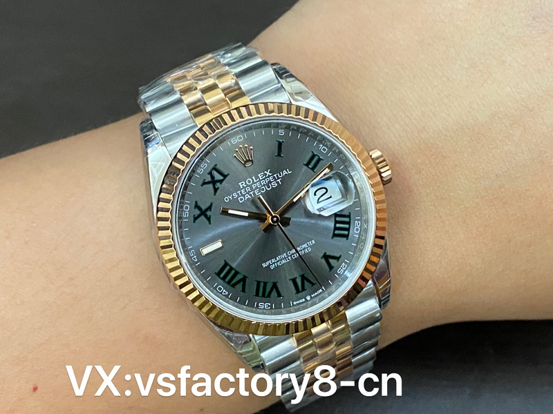 VS廠勞力士間玫瑰金綠蘿日志復(fù)刻表工藝細(xì)節(jié)評(píng)測(cè)
