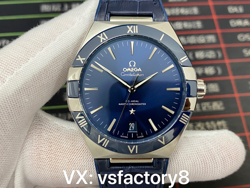 歐米茄藍(lán)面星座41m復(fù)刻表8900機(jī)細(xì)節(jié)做工復(fù)刻評測