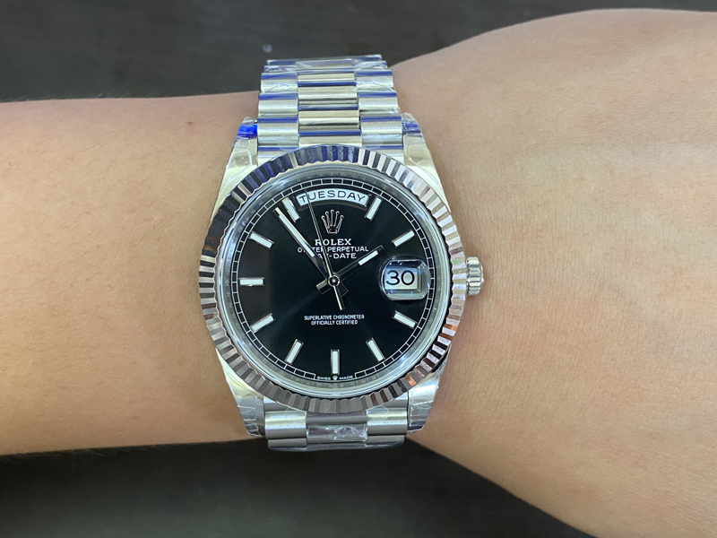 勞力士40m星期日歷黑面日志DD復刻表丹東3255機芯外觀復刻還原深度評測